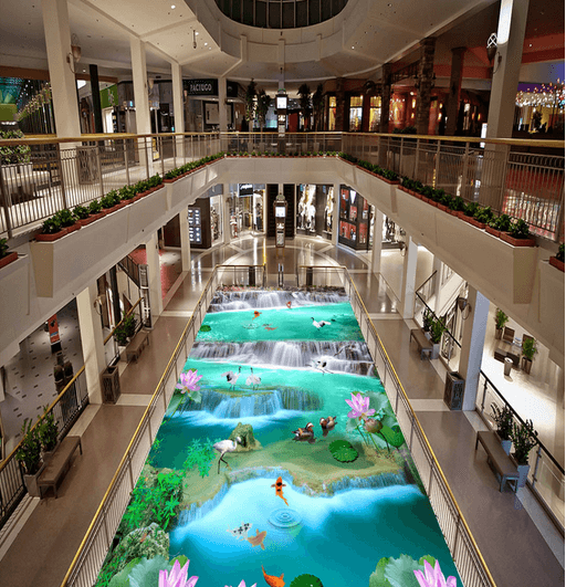 3D Crowned Crane 117 Floor Mural Wallpaper AJ Wallpaper 2 