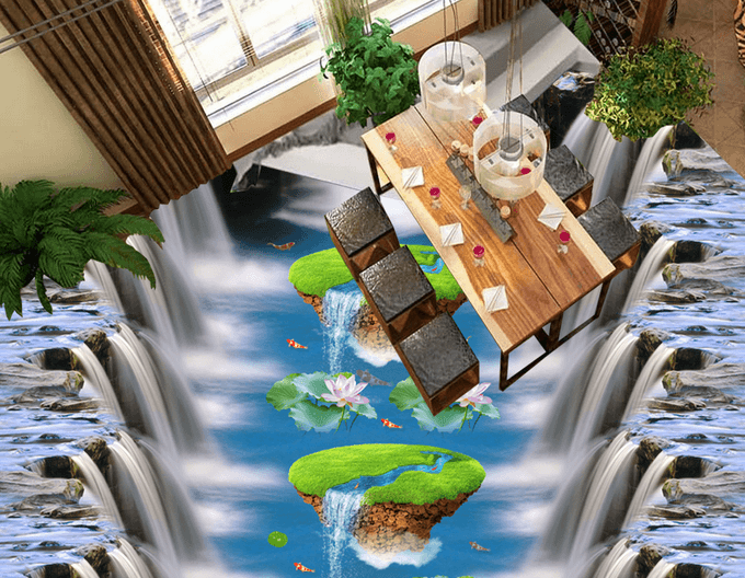 3D Lake Water 162 Floor Mural Wallpaper AJ Wallpaper 2 