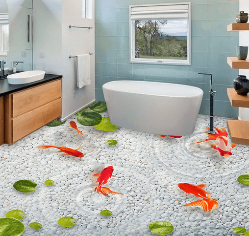 3D Rippleh 051 Floor Mural Wallpaper AJ Wallpaper 2 