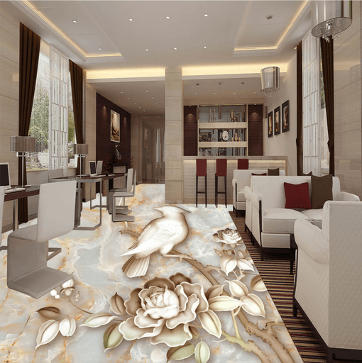 3D Tree Bird 109 Floor Mural Wallpaper AJ Wallpaper 2 