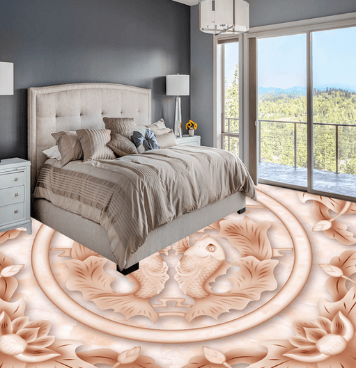 3D Pretty Flower 100 Floor Mural Wallpaper AJ Wallpaper 2 