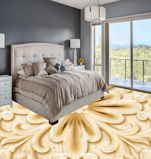 3D Gold Bottom 095 Floor Mural Wallpaper AJ Wallpaper 2 