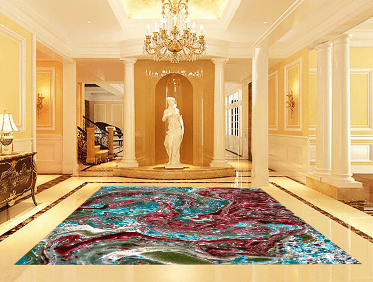 3D Abstract Red 228 Floor Mural Wallpaper AJ Wallpaper 2 