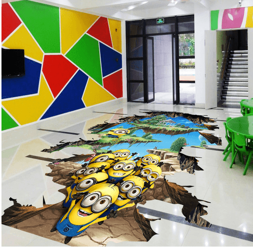 3D Little Child 204 Floor Mural Wallpaper AJ Wallpaper 2 