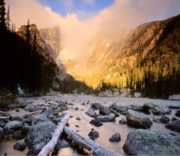 Stone In Dry River And Mountain 2 Wallpaper AJ Wallpaper 