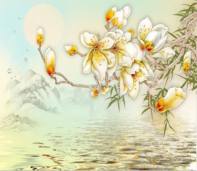 White Pear Flower 654 Wallpaper AJ Wallpaper 1 