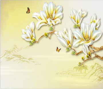White Blossoming Flower 827 Wallpaper AJ Wallpaper 1 