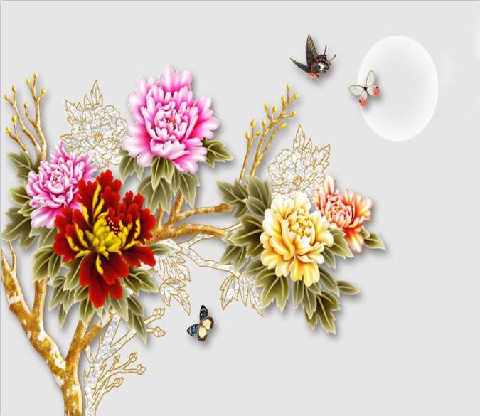 Purple And Red Peony 76 Wallpaper AJ Wallpaper 1 