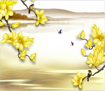 Small Yellow Flower And Swallow 34 Wallpaper AJ Wallpaper 1 