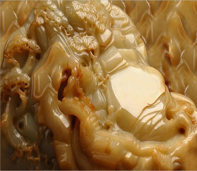 3D Jade stone sculpture Wallpaper AJ Wallpaper 1 