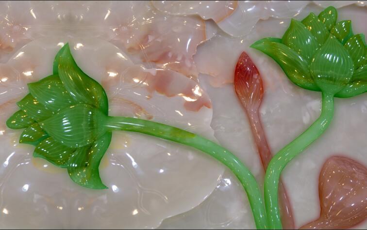 3D Jade Flower Stone Wallpaper AJ Wallpaper 1 