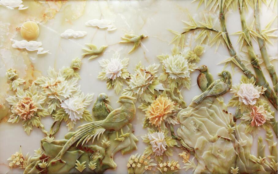 3D Flower bamboo forest Wallpaper AJ Wallpaper 1 