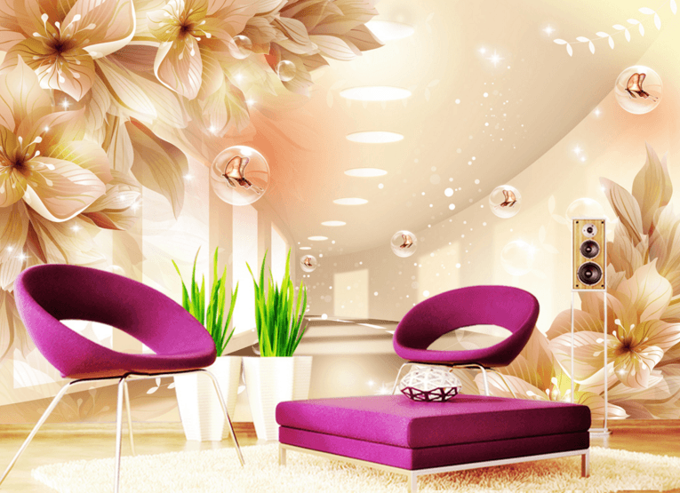 3D Bubble Flower 256 Wallpaper AJ Wallpaper 