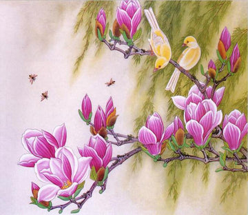 3D Beauty Flower Bird 43 Wallpaper AJ Wallpaper 