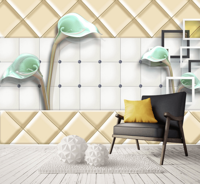 3D Lily Carving 217 Wallpaper AJ Wallpaper 