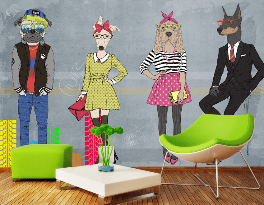 3D Dog Head 157 Wallpaper AJ Wallpaper 