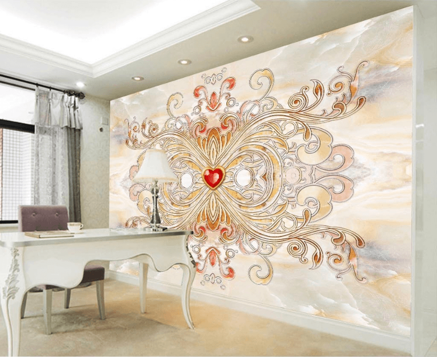 3D Love Crystal 025 Wallpaper AJ Wallpaper 