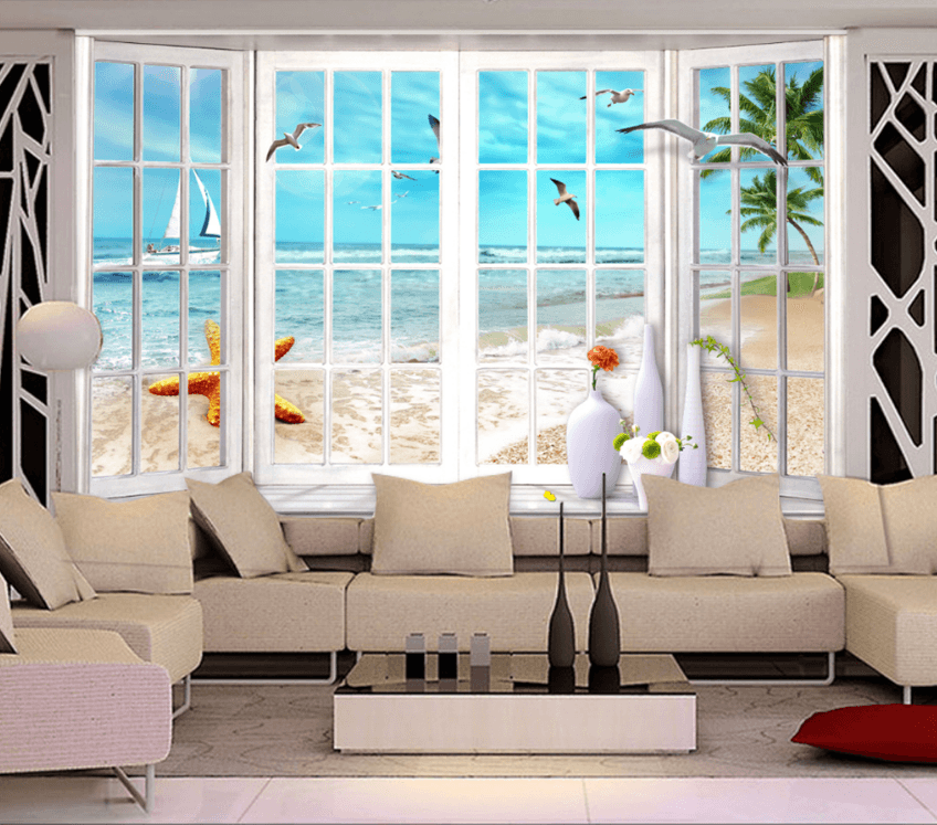 3D Sailing Seabirds 004 Wallpaper AJ Wallpaper 
