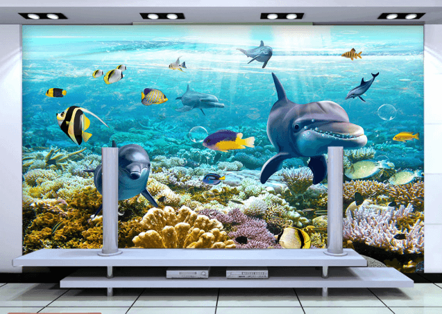 3D Smiling Dolphin 500 Wallpaper AJ Wallpaper 