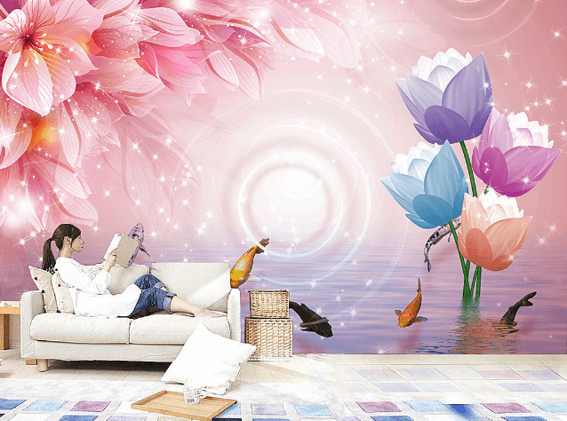 3D Star Flower 492 Wallpaper AJ Wallpaper 