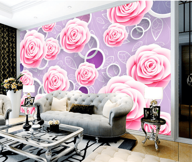 3D Bright Roses 484 Wallpaper AJ Wallpaper 