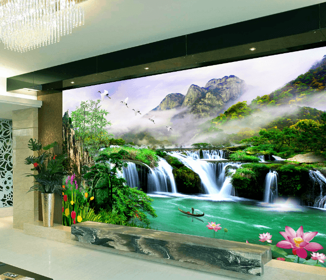 3D River Shade 427 Wallpaper AJ Wallpaper 