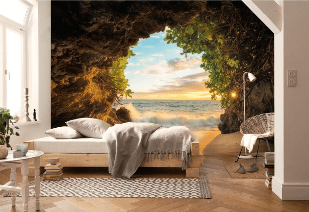 3D Cave Sunshine 383 Wallpaper AJ Wallpaper 