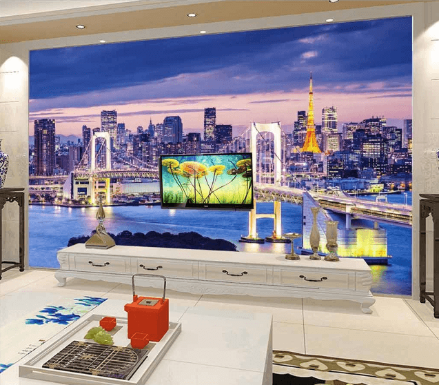 3D Night City 380 Wallpaper AJ Wallpaper 