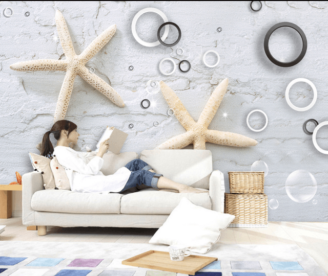 3D Sea Star 373 Wallpaper AJ Wallpaper 