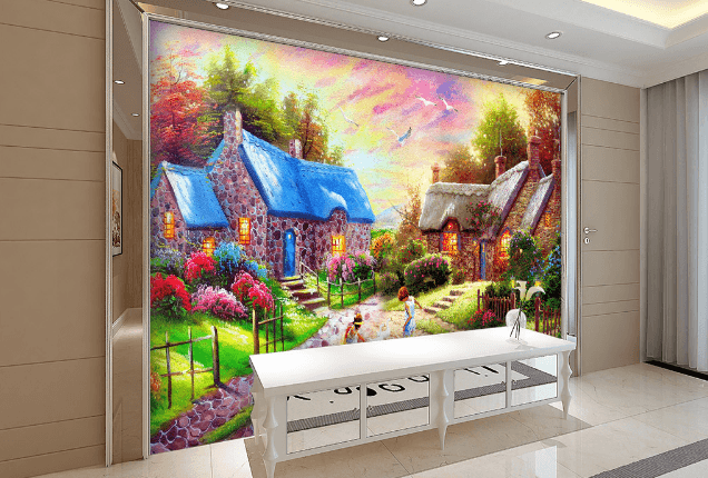 3D Small Yard 367 Wallpaper AJ Wallpaper 