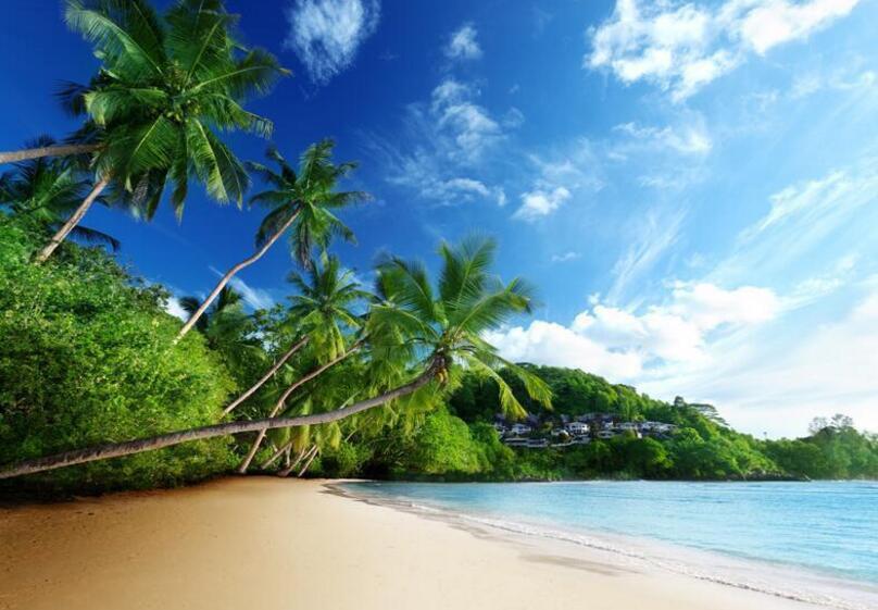 3D Beach Scenery 918 Curtains Drapes Wallpaper AJ Wallpaper 