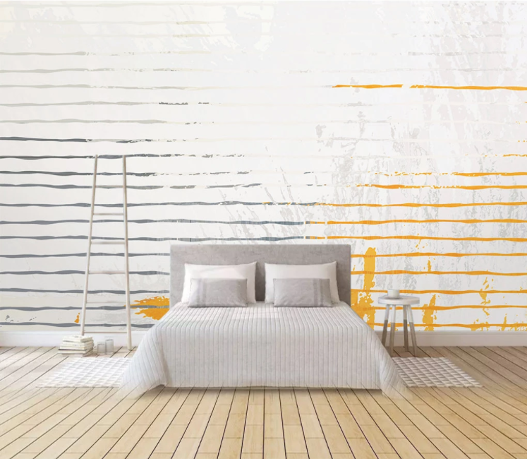 3D Yellow Painting WC2022 Wall Murals