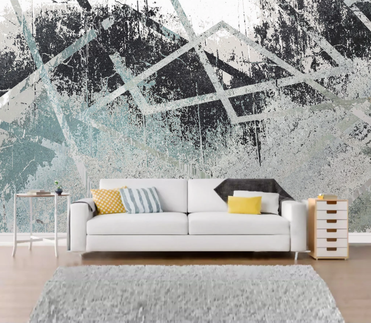3D Black Texture WC1854 Wall Murals