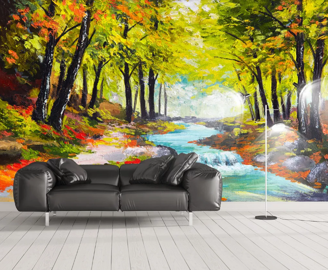 3D Forest River WC925 Wall Murals