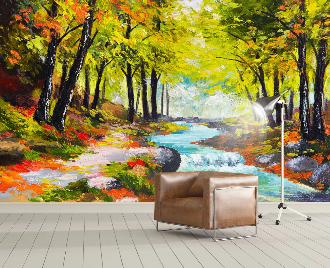 3D Forest River WC925 Wall Murals
