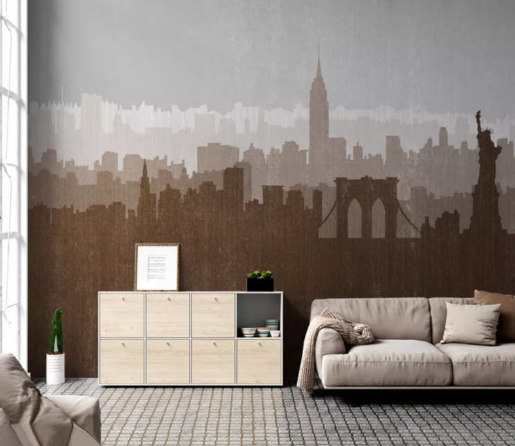 3D New York Building WC2393 Wall Murals