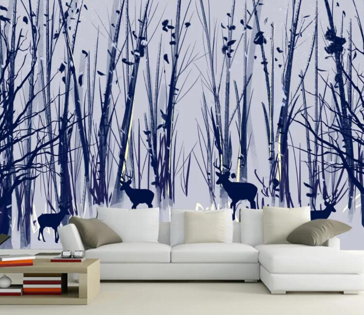 3D Forest Fawn WC1303 Wall Murals