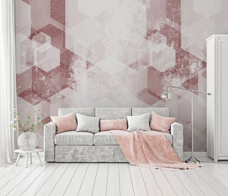 3D Pink Graphics WC1887 Wall Murals