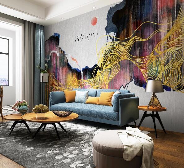 3D Color Pattern WC1476 Wall Murals