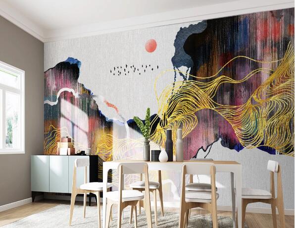 3D Color Pattern WC1476 Wall Murals