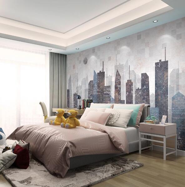 3D Painting Building WC1442 Wall Murals