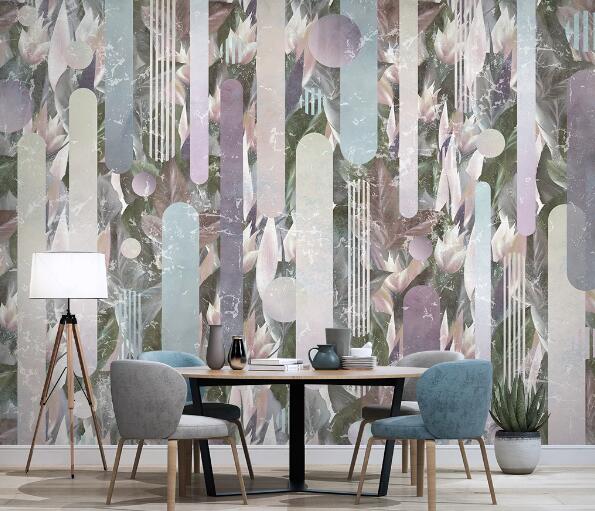 3D Color Pattern WC1394 Wall Murals