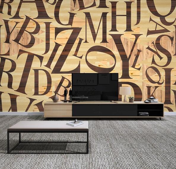 3D Alphabet Wall WC1285 Wall Murals