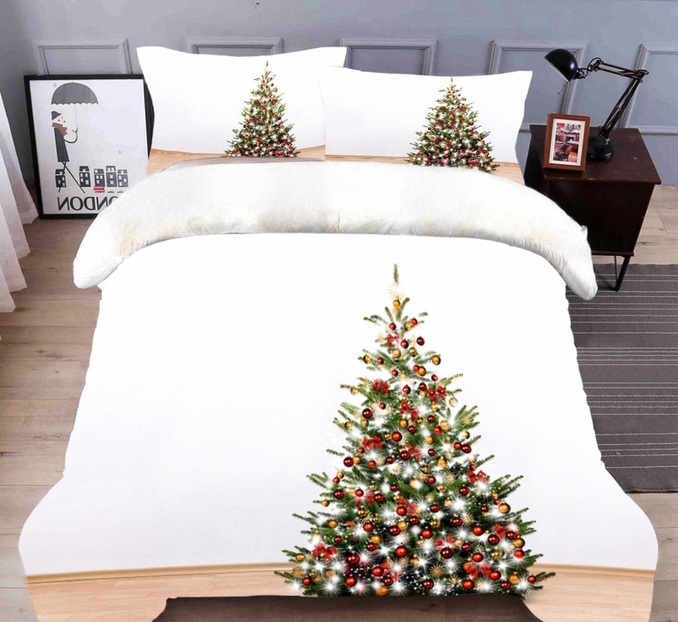3D Christmas Tree 45153 Christmas Quilt Duvet Cover Xmas Bed Pillowcases