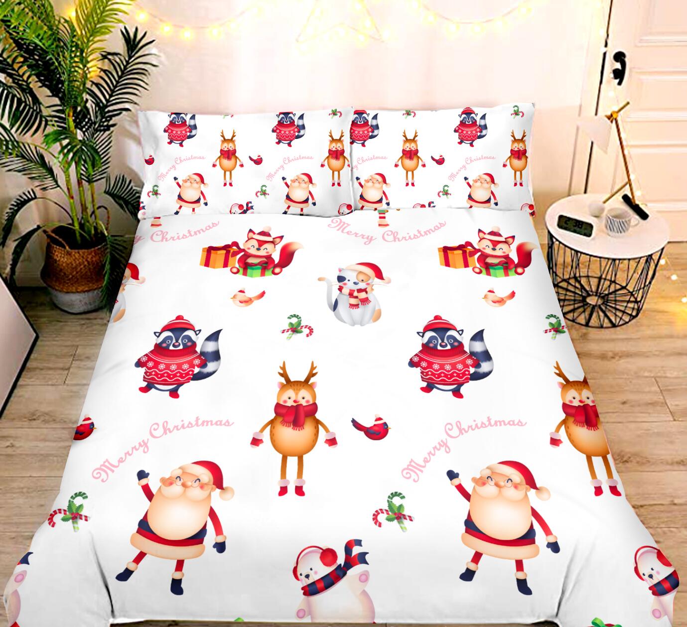 3D Christmas Pattern 45237 Christmas Quilt Duvet Cover Xmas Bed Pillowcases