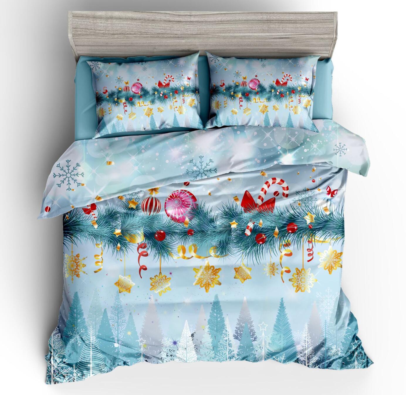 3D Christmas Star Pendant 46065 Christmas Quilt Duvet Cover Xmas Bed Pillowcases