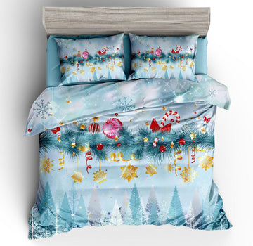 3D Christmas Star Pendant 46065 Christmas Quilt Duvet Cover Xmas Bed Pillowcases