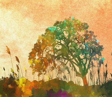 3D Color Painting Tree 683 Wallpaper AJ Wallpaper 