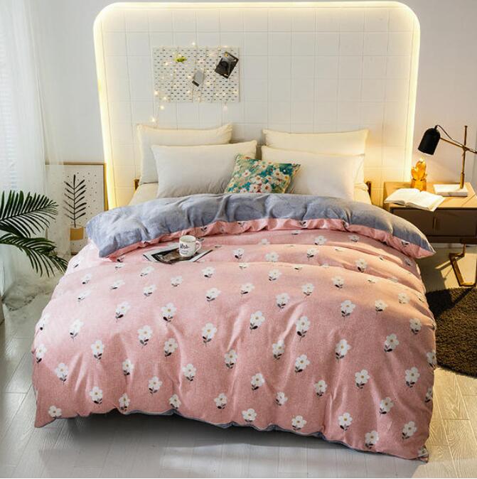 3D Pink White Flower Pattern 3047 Bed Pillowcases Quilt