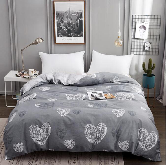 3D White Love 3129 Bed Pillowcases Quilt